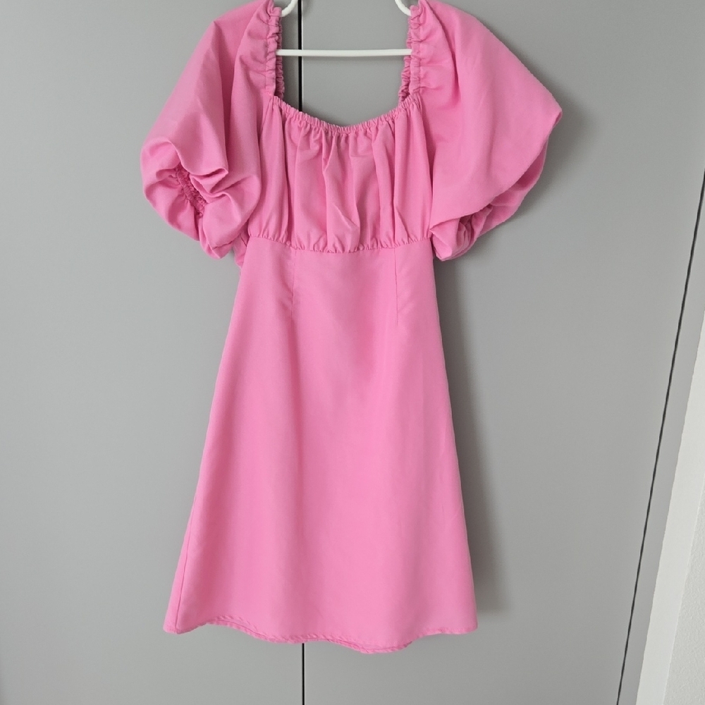 Pink Ruffled Kids Dress